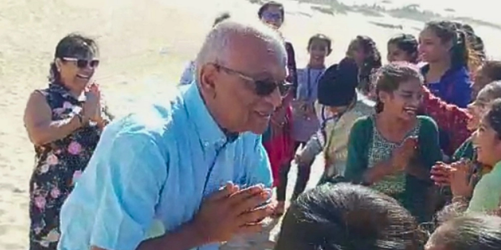 Laughter Yoga at Dwarka Beach